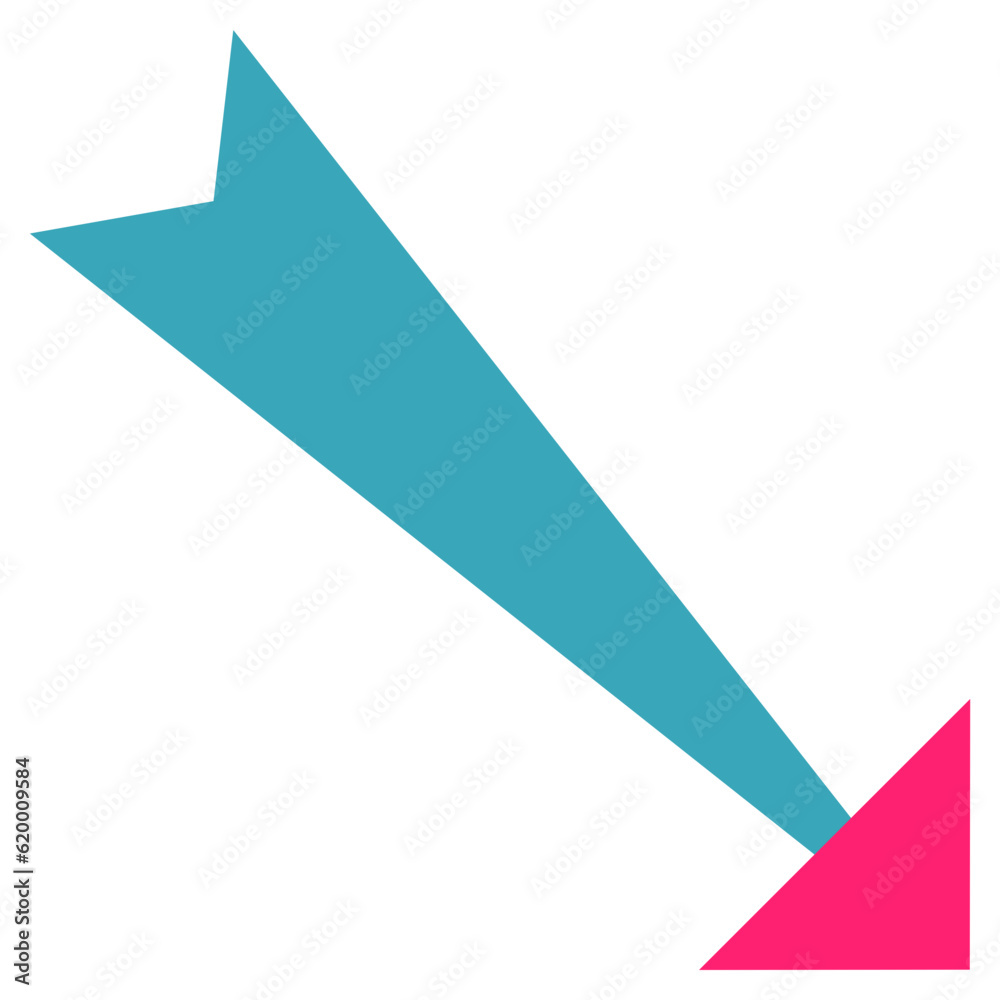 Arrow abstract shape vector illustration modern style Arrow abstract shape vector illustration modern style