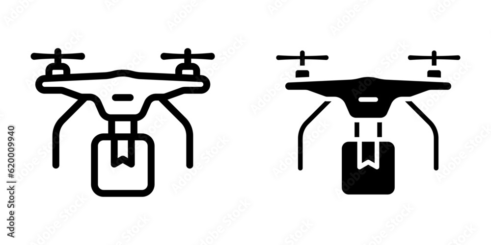 Drone icon. sign for mobile concept and web design. vector illustration