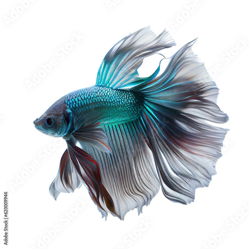 siamese fighting fish on transparent background (PNG) generative AI © I LOVE PNG