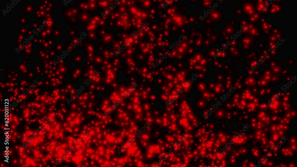 Red rising of fire ember in dark background. 2D computer rendering Red rising of fire ember in dark background. 2D computer rendering