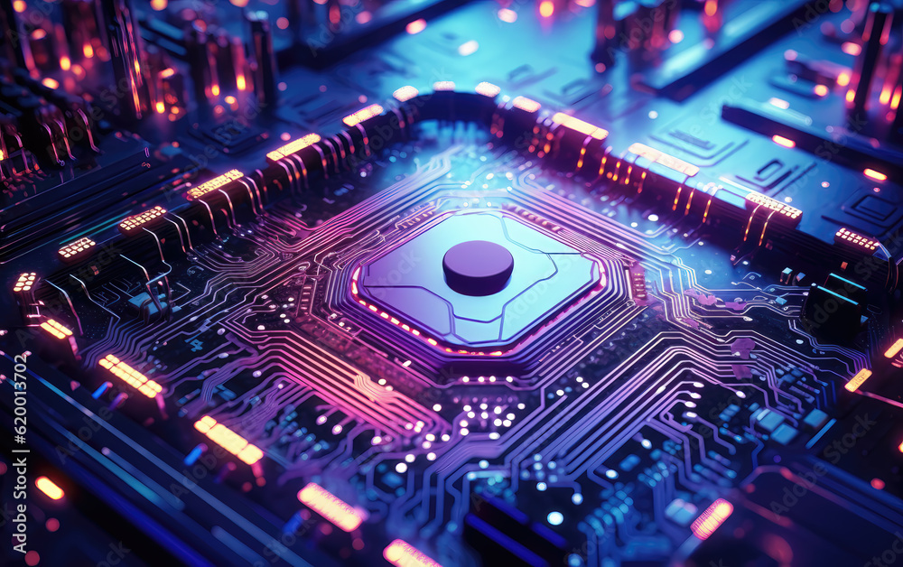 High-Tech Circuit Board Abstract Background High-Tech Circuit Board Abstract Background