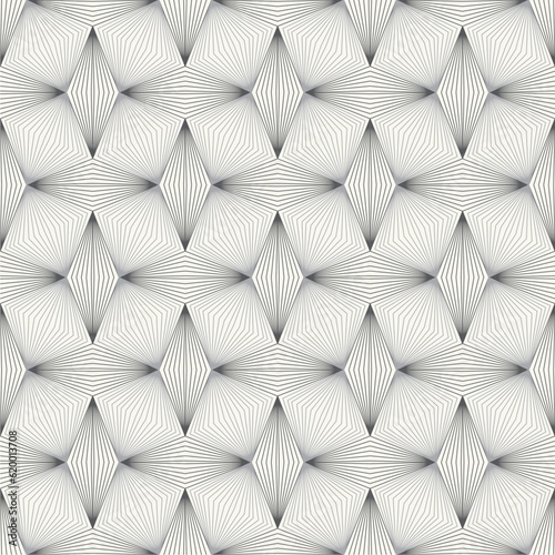Seamless vintage pattern. Ethnic vector textured laminate background from Bali island, Indonesia.