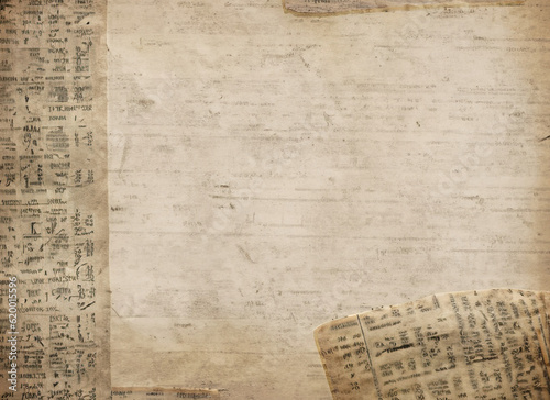 Newspaper old paper background with paper  Newspaper paper grunge vintage old aged texture background wallpaper. Background  wallpaper. Png 800  Ai Generate 