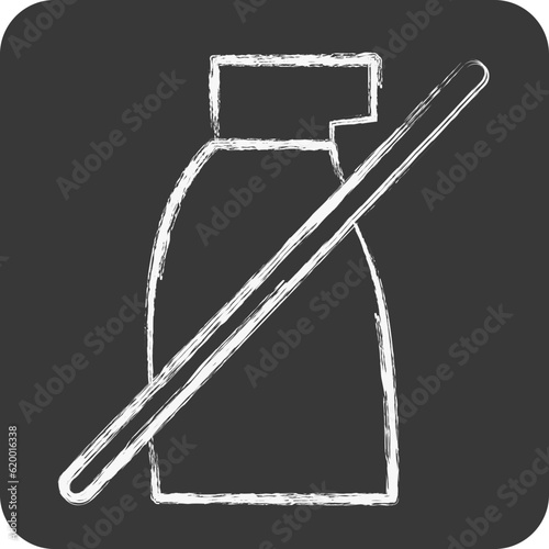 Icon No Pestisides. related to CBD Oil symbol. simple design editable. simple illustration