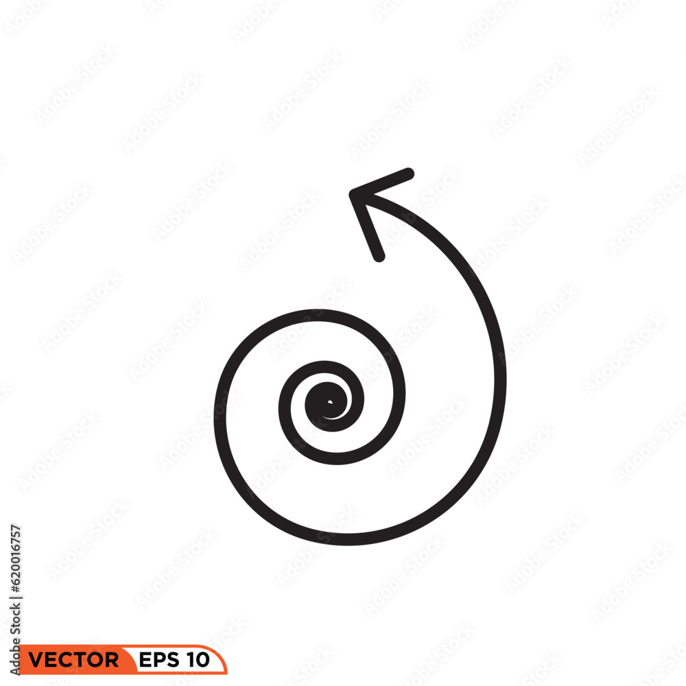 Arrow abstract icon vector graphic of template line style Arrow abstract icon vector graphic of template line style