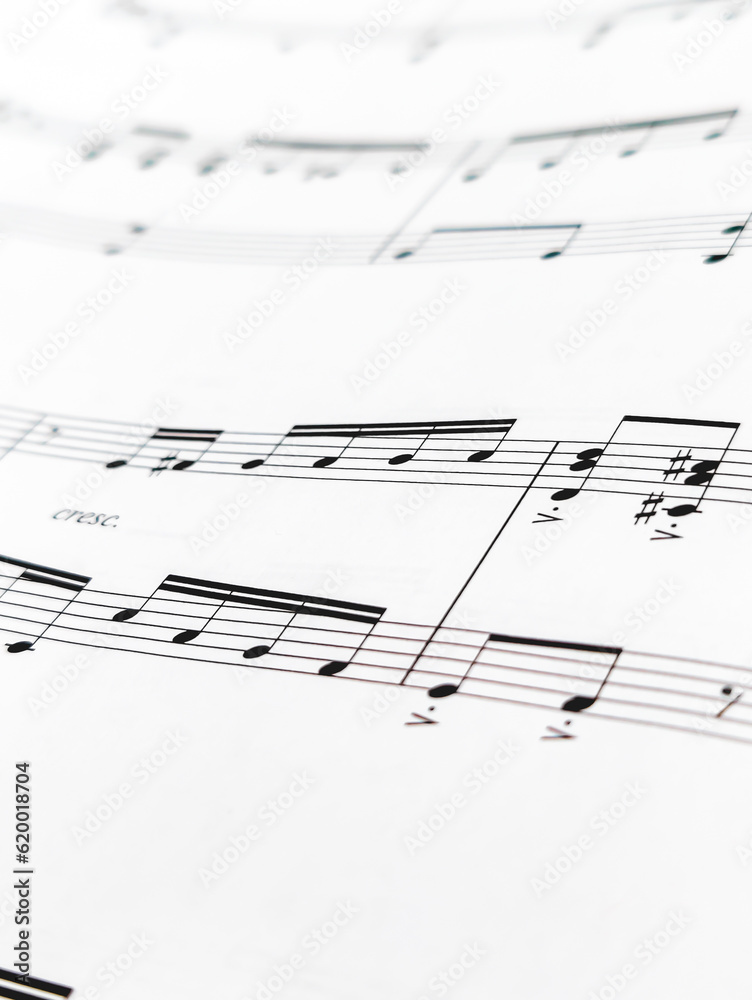 a close up of music notes a close up of music notes