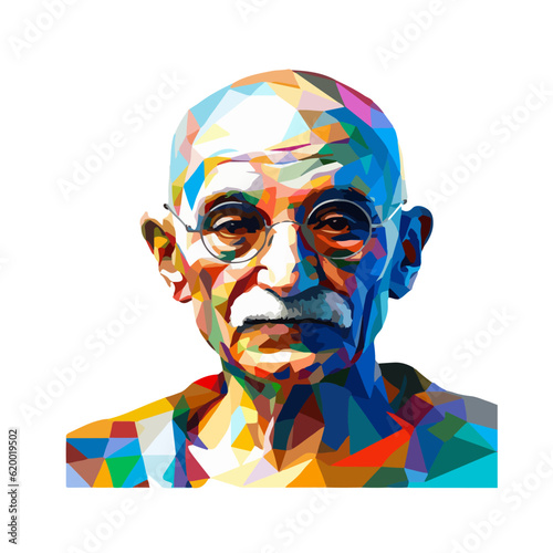 Mohandas Karamchand Gandhi or mahatma gandhi, great Indian freedom fighter who promoted non violence
