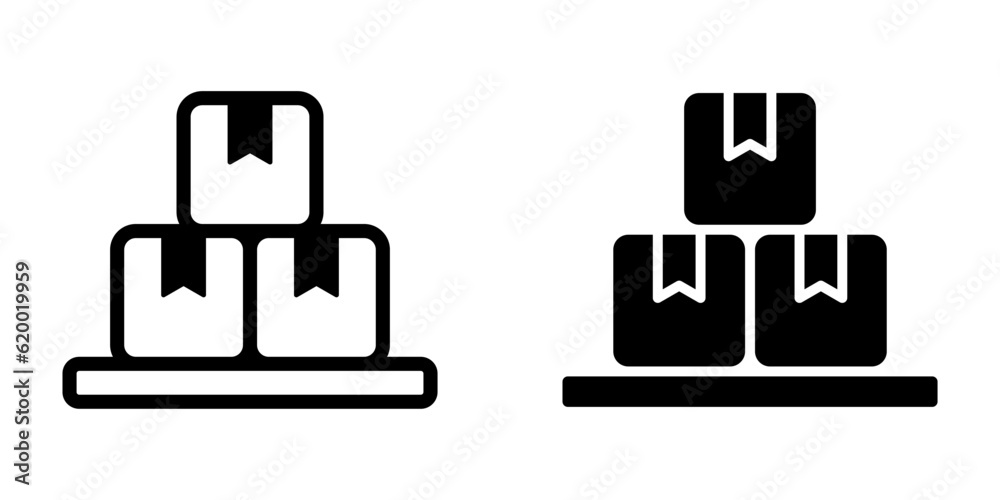 Boxes icon. sign for mobile concept and web design. vector illustration