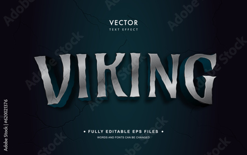 Vector Editable Text Effect in Viking Style