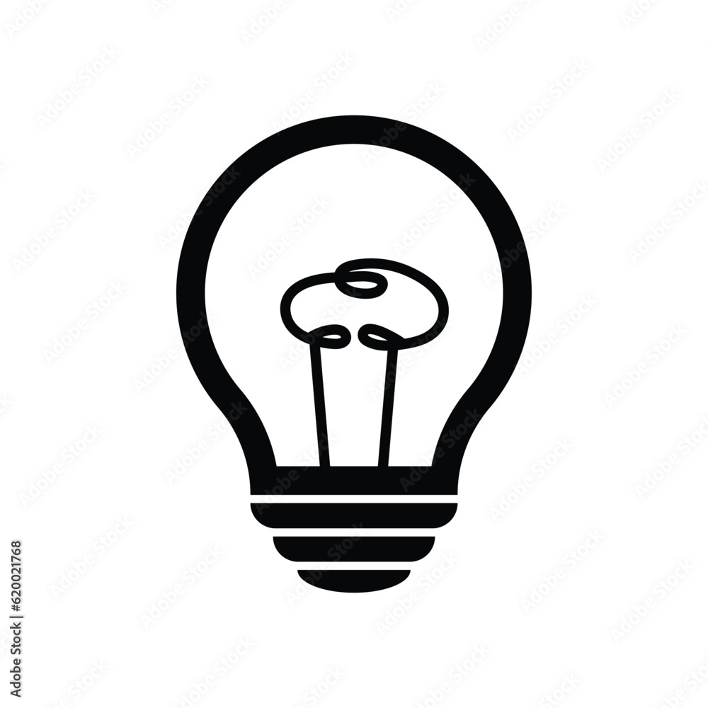 Light bulb icon vector