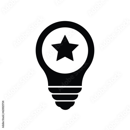 Light bulb icon vector