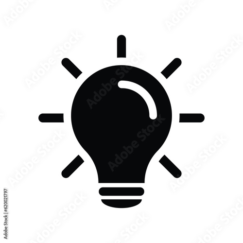 Light bulb icon vector