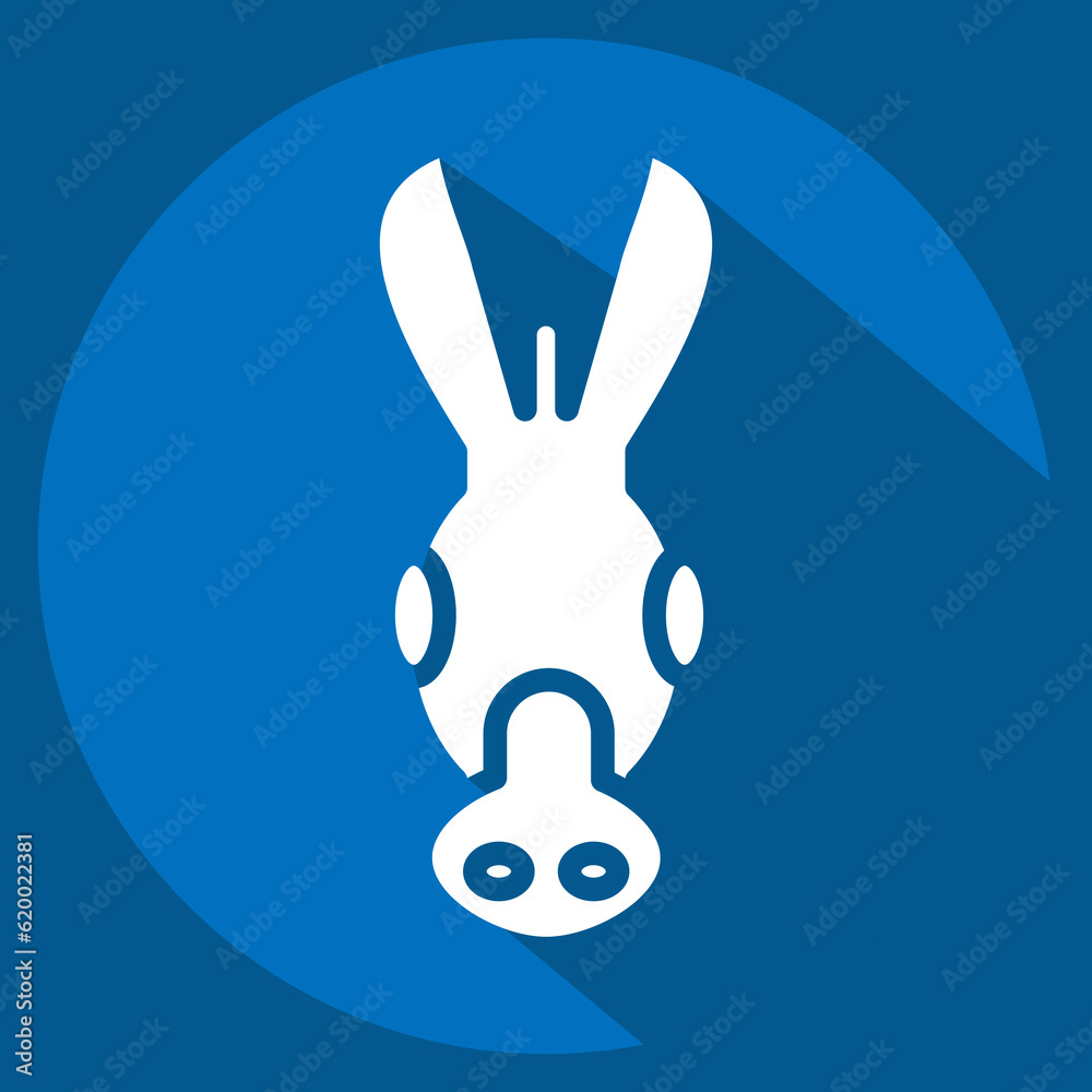Icon Donkey. related to Animal Head symbol. simple design editable. simple illustration Icon Donkey. related to Animal Head symbol. simple design editable. simple illustration