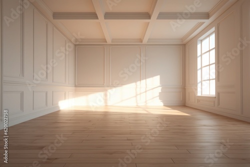The light inside an empty room. Generative AI