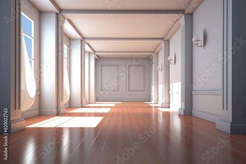 The light inside an empty room. Generative AI © Kishore Newton