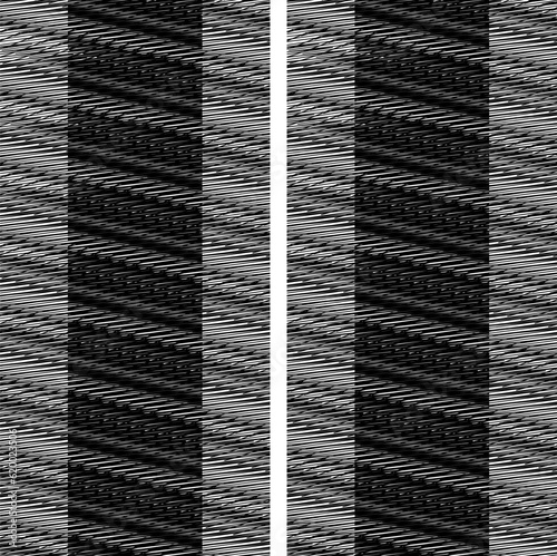 Two striped poles with diagonal lines