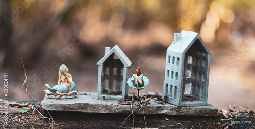 Billede på lærred fairy home