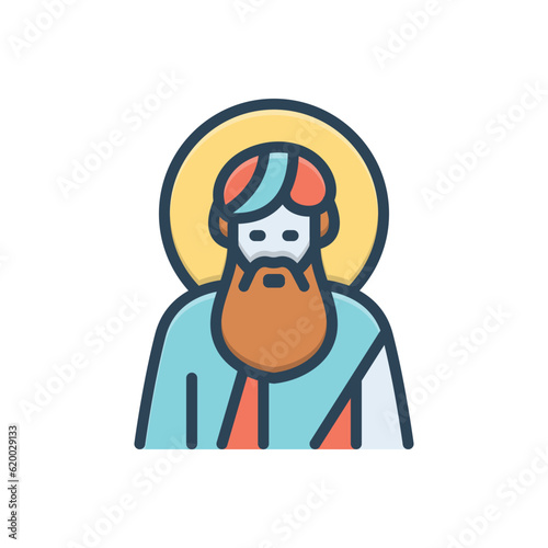 Color illustration icon for jacob