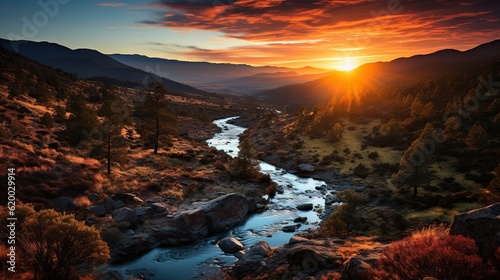 Awe-Inspiring Mountain Sunrise Natures