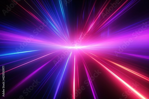 abstract futuristic background with pink blue glowing neon moving high speed wave lines and bokeh lights. Data transfer concept Fantastic wallpaper