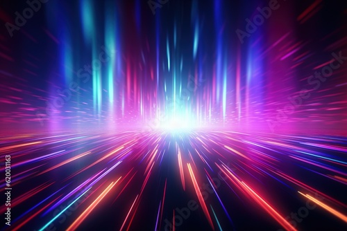 abstract futuristic background with pink blue glowing neon moving high speed wave lines and bokeh lights. Data transfer concept Fantastic wallpaper