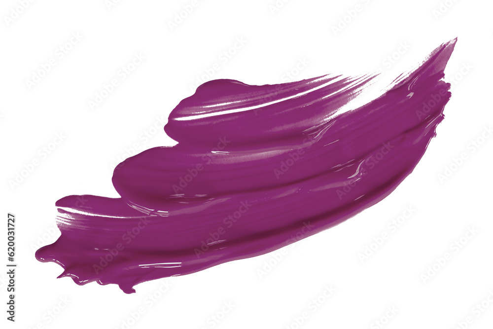 Shiny dark purpley brush watercolor painting isolated on transparent background. watercolor png
