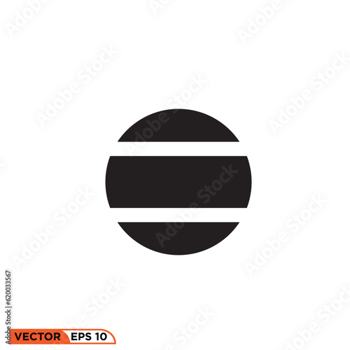 Planet neptun icon vector graphic of template 