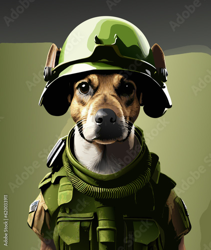 dog with a hat