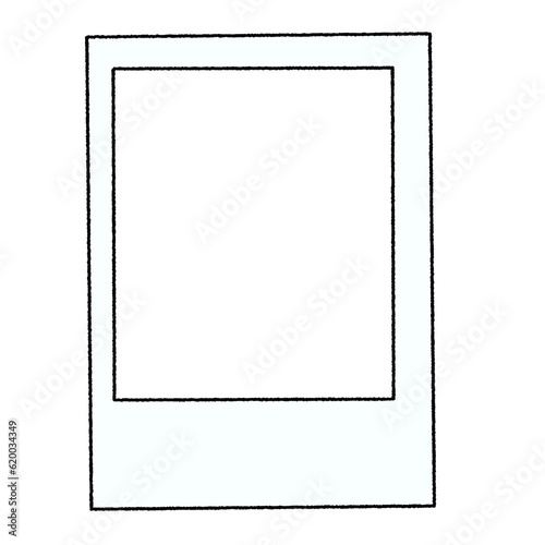 White Polaroid Template