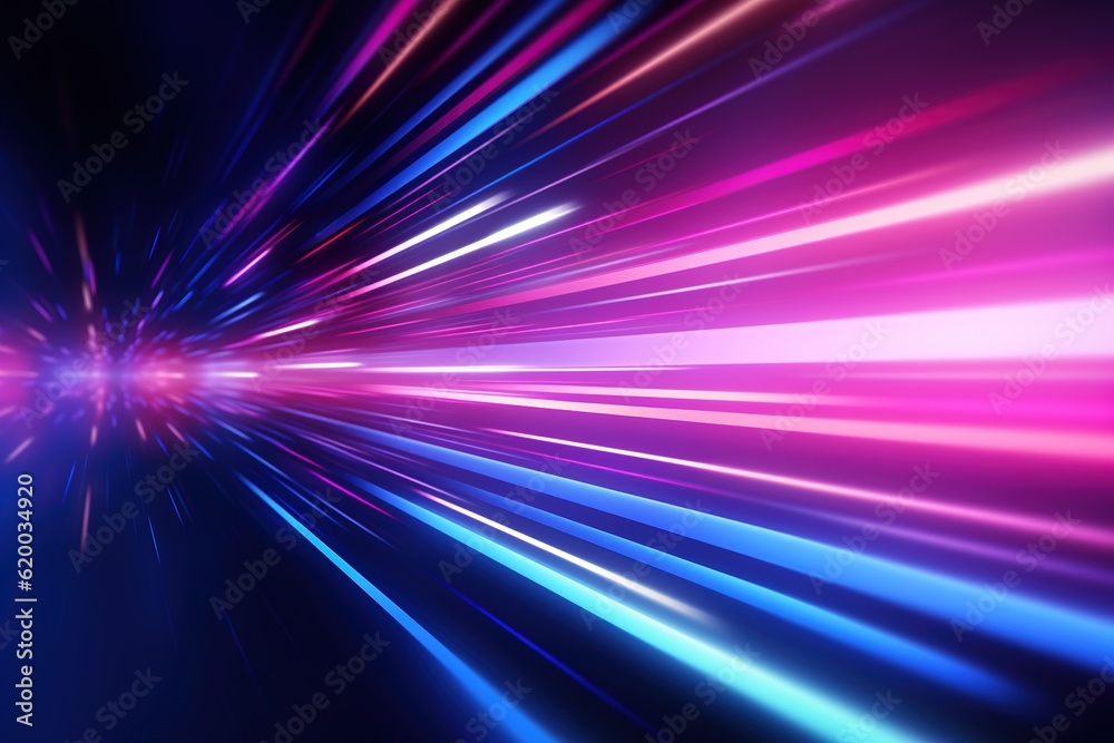 abstract futuristic background with pink blue glowing neon moving high speed wave lines and bokeh lights. Data transfer concept Fantastic wallpaper