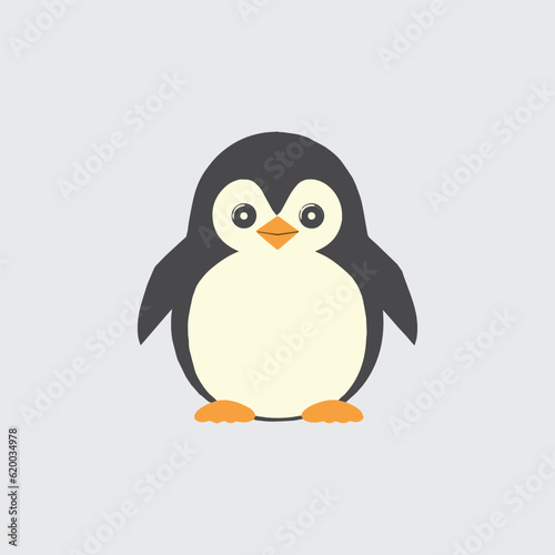 Penguin Mascot Logo Design © Happymoon