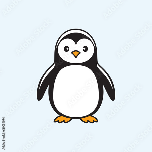 Penguin Mascot Logo Design © Happymoon