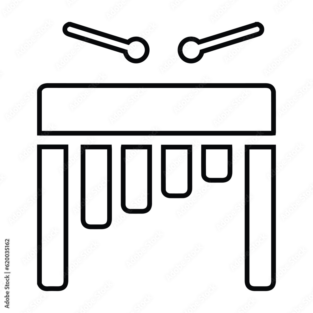 Marimba, xylophone, vibraphone sticker icon Marimba, xylophone, vibraphone sticker icon