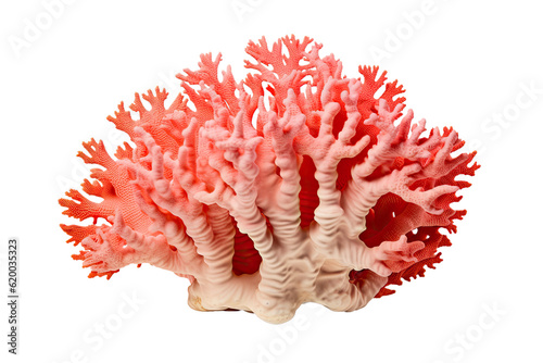 Palmate Coral  on transparent background  PNG . Generative AI.