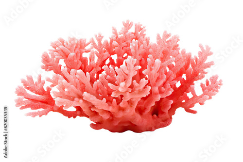 Palmate Coral on transparent background (PNG). Generative AI.