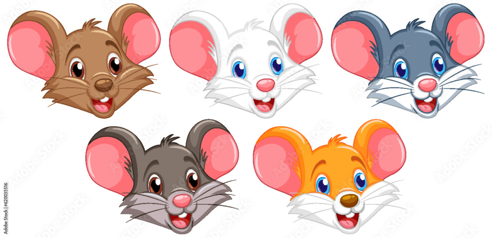 Cute Mouse Cartoon Characters