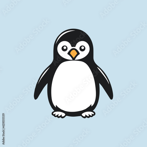 Penguin Clipart vector icon design © Happymoon