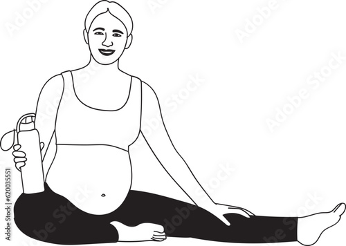 Pregnant Woman Yoga
