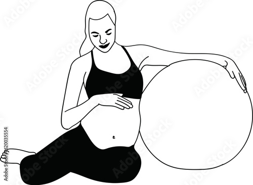 Pregnant Woman Yoga
