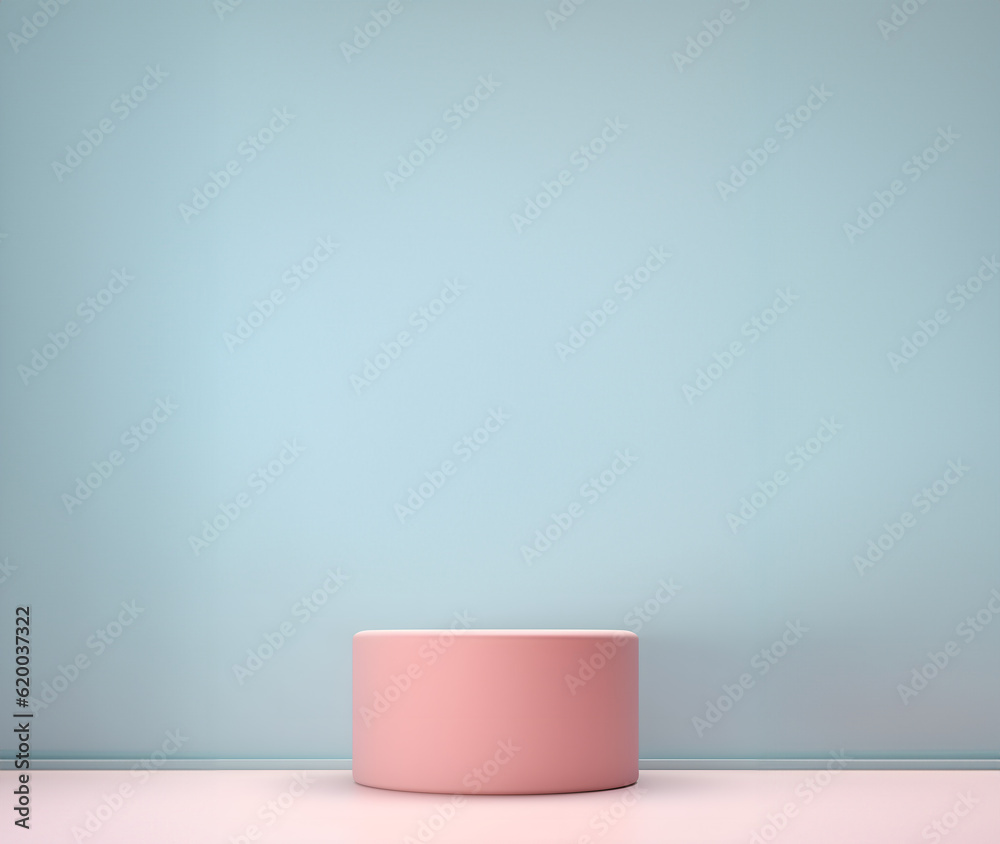 3D Podium Minimalist Cylinder Pedestal Product Display Presentation Geometric Platform Stage Pastel Background 3D Podium Minimalist Cylinder Pedestal Product Display Presentation Geometric Platform Stage Pastel Background