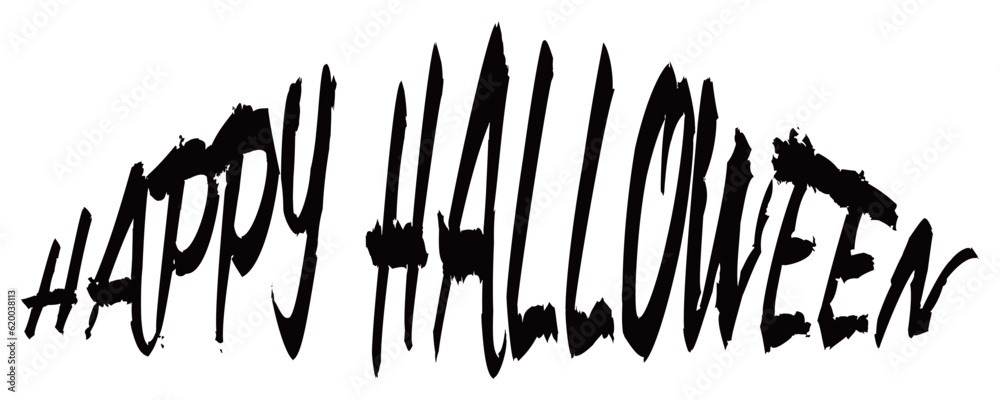 Obraz premium Happy Halloweenの文字の素材