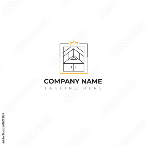 Kitchen King vector logo perfect for kitchen design and fabrication company that  professional, high end, and trendy