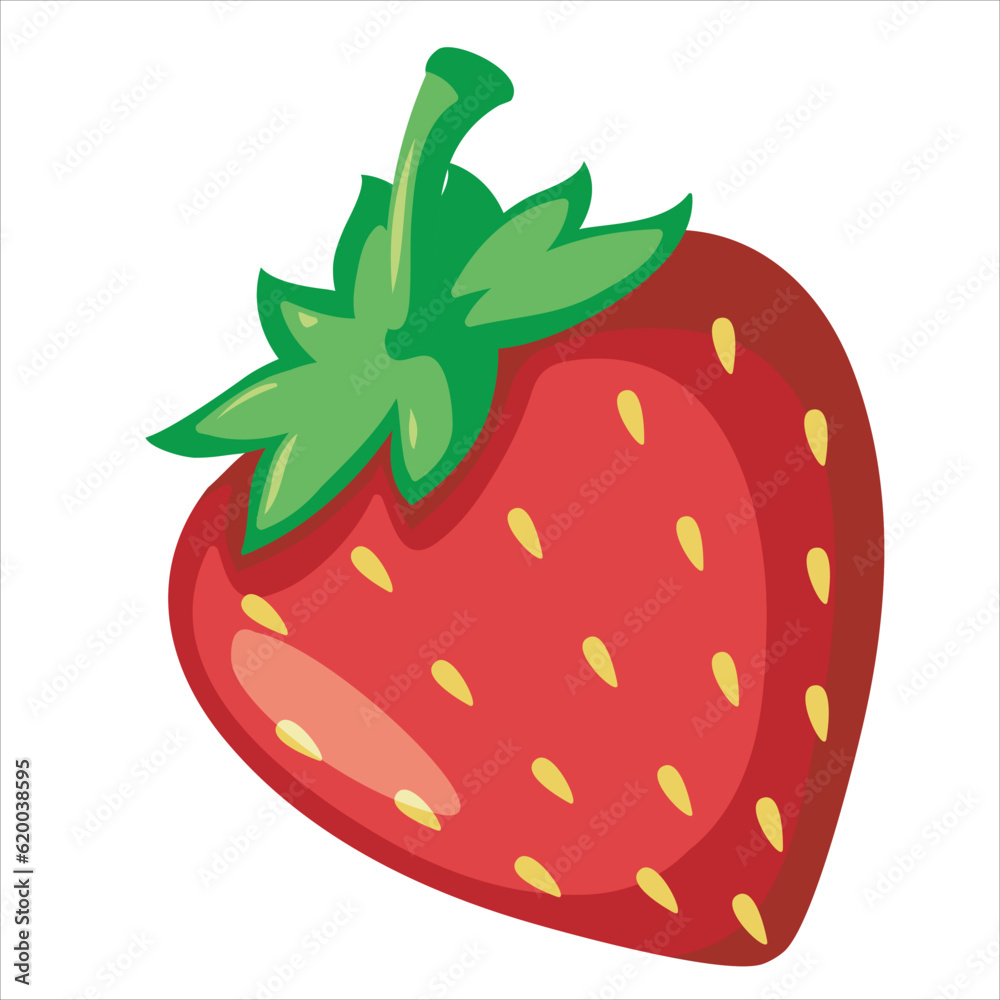 Fototapeta premium Red strawberry fruit 