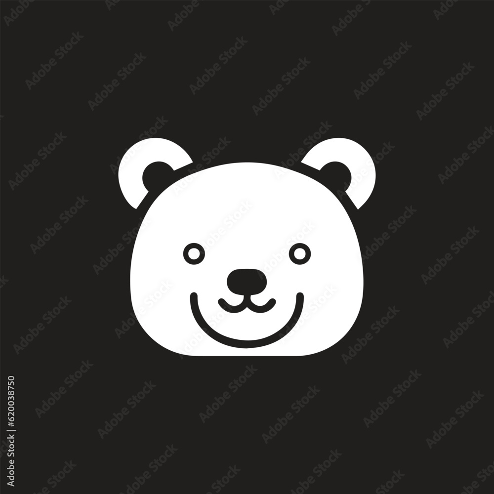 Obraz premium Baby Bear Logo Icon Design