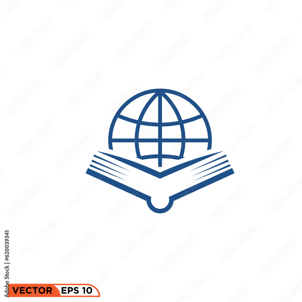 Icon vector graphic of 
book world