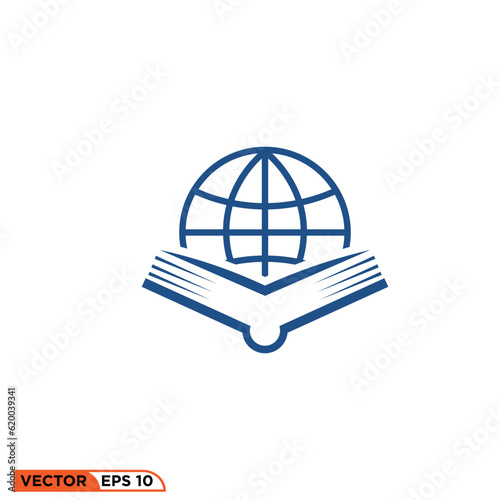 Icon vector graphic of 
book world