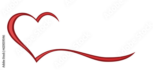 The symbol of a red stylized heart.
