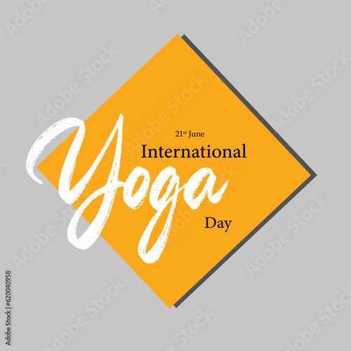 Vector International Yoga Day Font Style 
