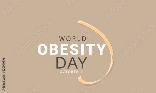 World Obesity Day. background, banner, card, poster, template. Vector illustration.