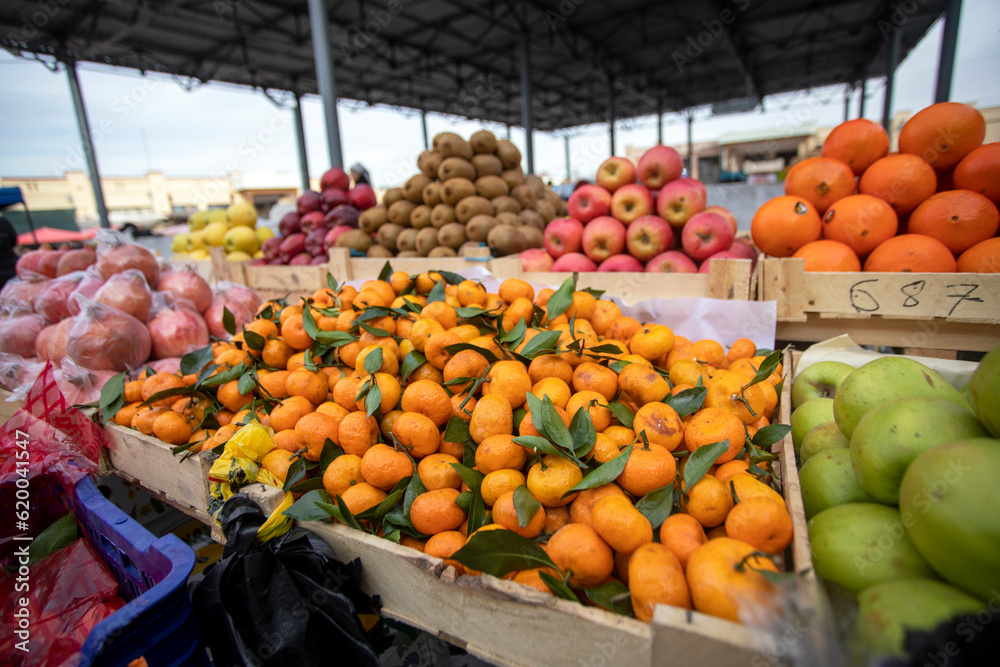 Clementines in the Samarkand bazaar.